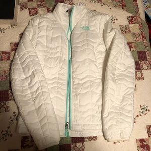 White north face jacket